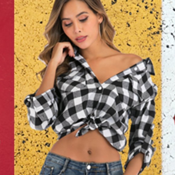 SO Heritage Black Buffalo Plaid Button Up Shirt EUC sz XS - Picture 2 of 7